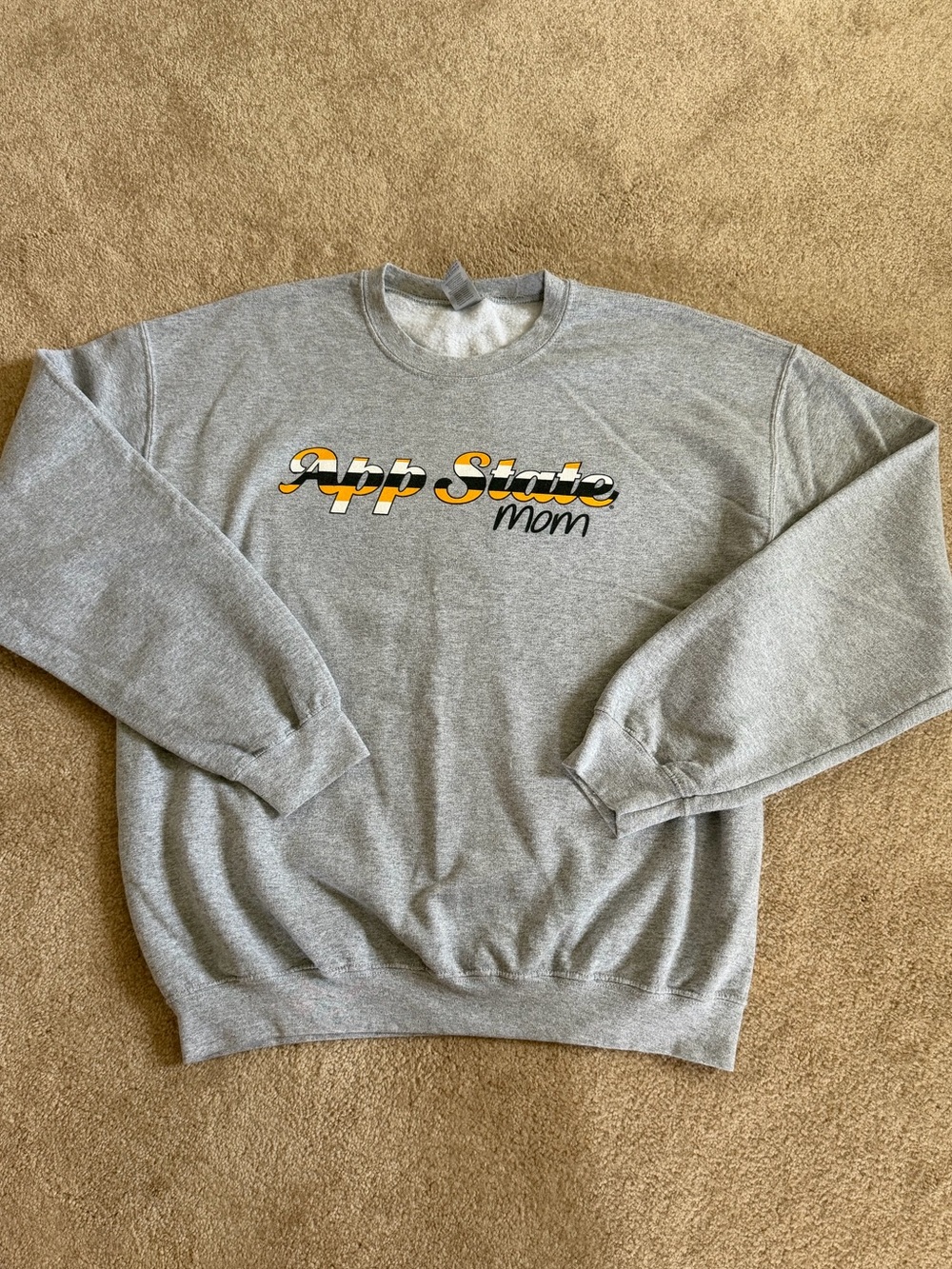 Gray "App State Mom" Crewneck